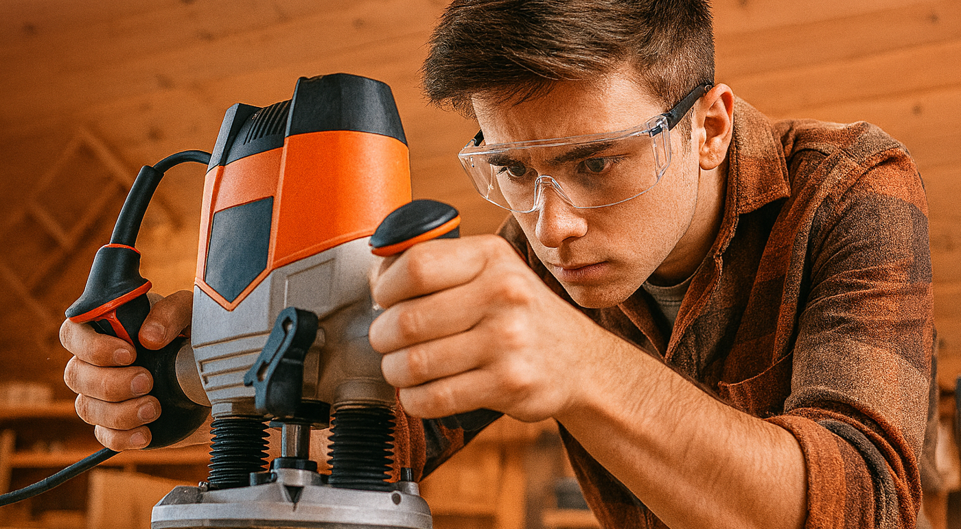 Schreiner_mit_Oberfräse