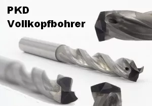PKD Vollkopfbohrer, Compositebohrer PKD Vollkopfbohrer, Compositebohrer