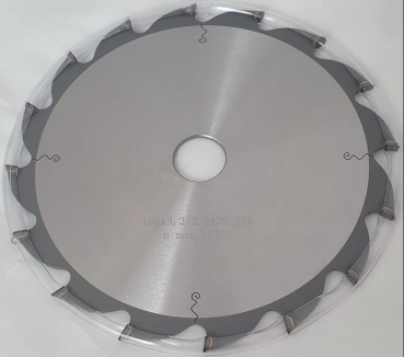 Diamant Kreissägeblatt 150x3,2x2,2x20	Z 16 Trapez Flachzahn