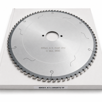 Kreissägeblatt Dia 400 x 4,4 / 3,2 x 60 mm Z72 TF für Plattensägen