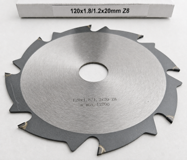 DIA Kreissägeblatt Ø120 x 1,8 x 20 mm Z8 – für abrasive Platten- und Verbundwerkstoffe