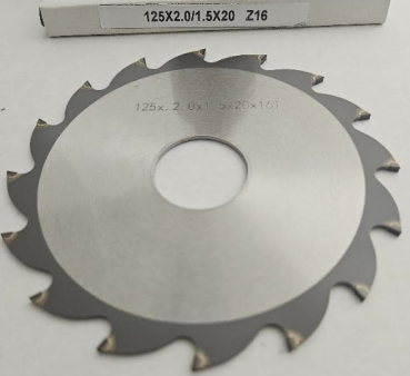 Superscharfes PKD-DIA Sägeblatt Ø125 × 2,0 × 30 mm Z16 Hohlzahn