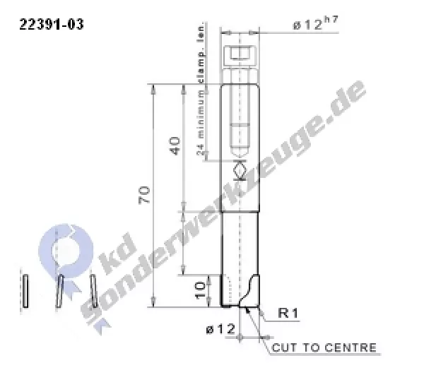 Fräser D 12 NL 10 Z 3 Composite