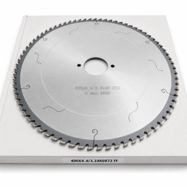 Kreissägeblatt Dia 400 x 4,4 / 3,2 x 60 mm Z72 TF für Plattensägen