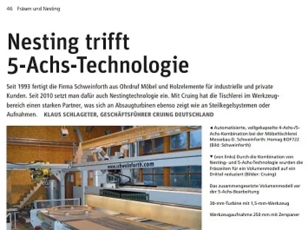 Nesting trifft 5-Achs Nesting trifft 5-Achs