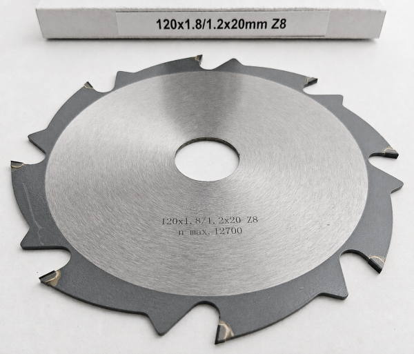 DIA Kreissägeblatt Ø120 x 1,8 x 20 mm Z8 – für abrasive Platten- und Verbundwerkstoffe
