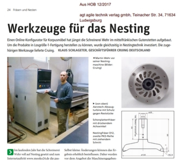 CNC Nesting bei Schreinerei Wehr