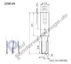 Schaftfräser D12 Z 3, Nl 24 wechselseitige Schneiden