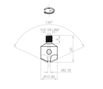 PKD Senker 130° für Führungszapfen / PCD Countersink for Removable Pilot