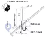 DIA- Bündigfräser mit Anlaufring Z 2 NL 26