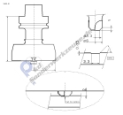 Nutfräser in Trapezform ( HSK20C) für HPL