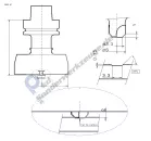 Nutfräser in Trapezform ( HSK20C) für HPL