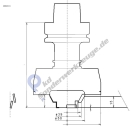 Fase Absatz Oberkante (HSK20C) für Gipskarton - Teilehöhe 15 mm