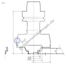 Fase Absatz Oberkante (HSK20C) für Gipskarton - Teilehöhe 15 mm